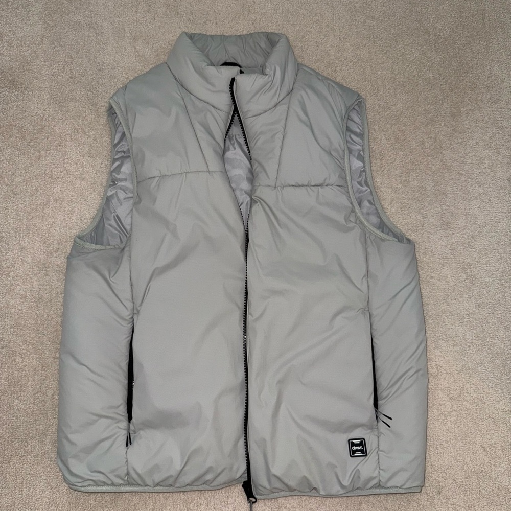 Zara Men's Gray Puffer XL Vest